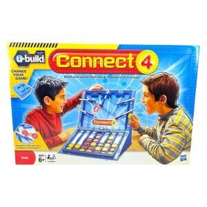 Hasbro U-Build Connect 4 Bumpers Strategy Board Game New Open Box Unplayed